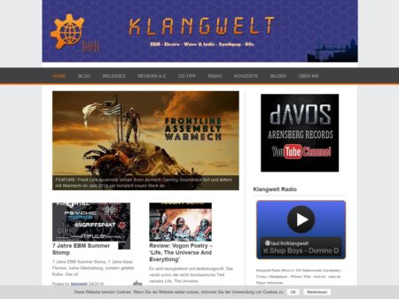 Klangwelt Website